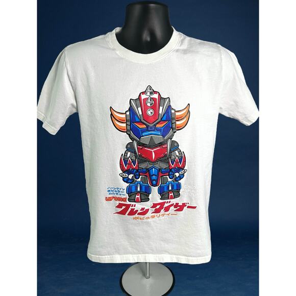 UFO Robot Grendizer Chibi T-Shirt by Popularity Bear Anime Streetware Tee Size M - Picture 1 of 10